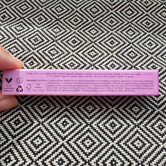 Lipstick Bundle Tarte Sugar Rush Velvet Lipstick Belle en Argent Auteur Matte - Picture 9 of 9